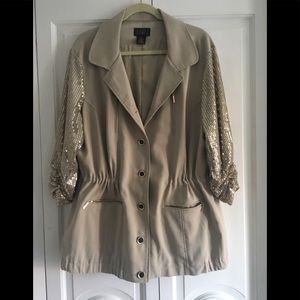 IMAN sequined sleeve jacket